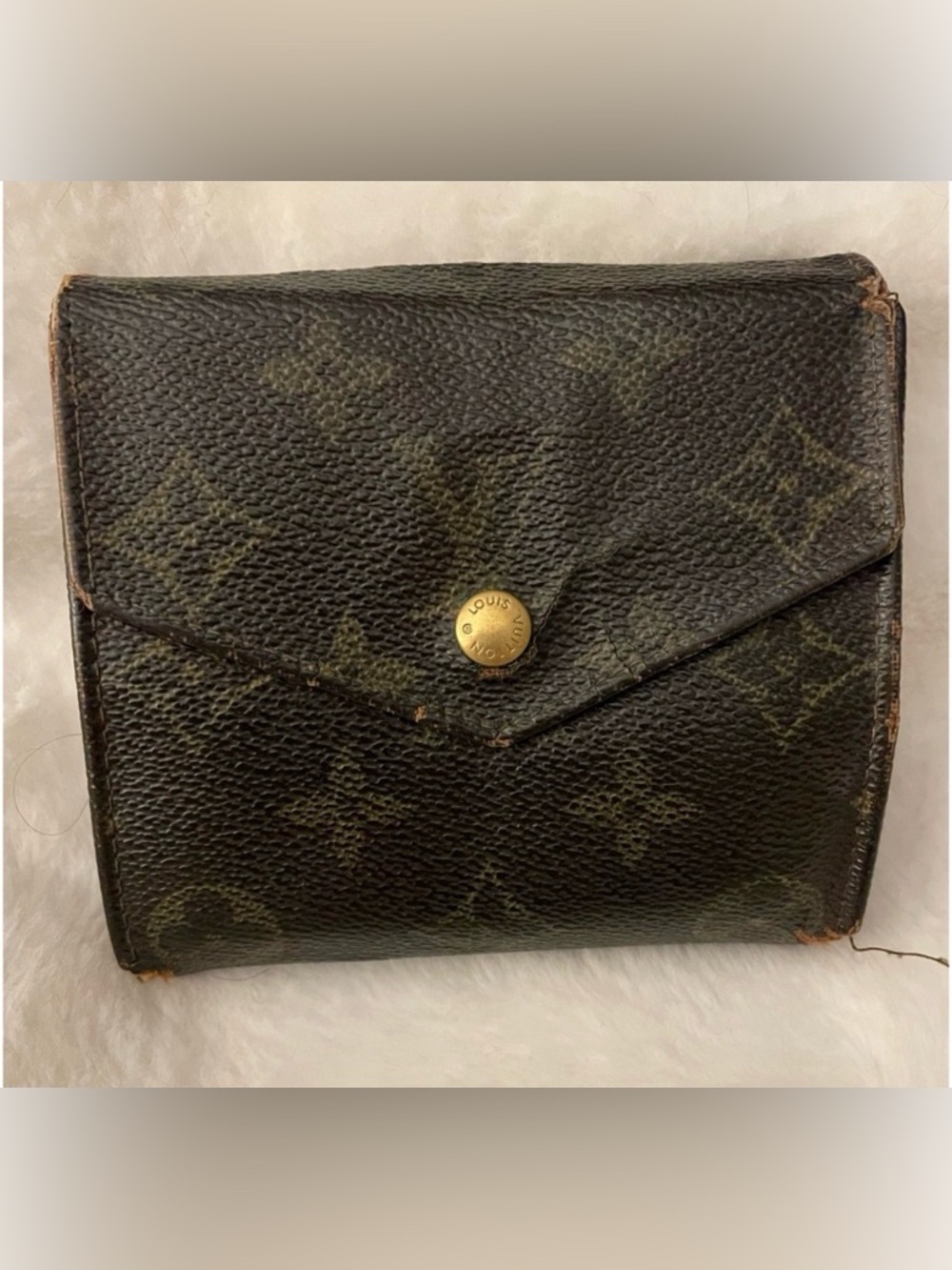 Vintage LOUIS VUITTON LV Monogram Brown Elise Men’s Wallet